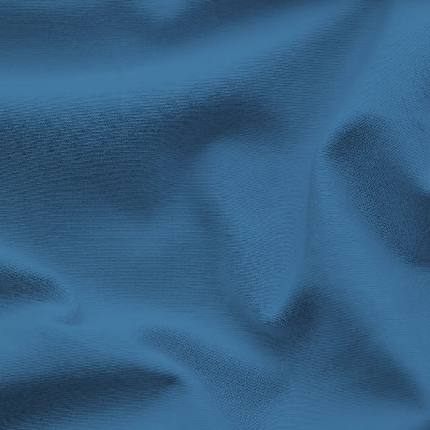 Schlafgut Spannbetttuch Pure 180x200-200x220 cm Blue Mid