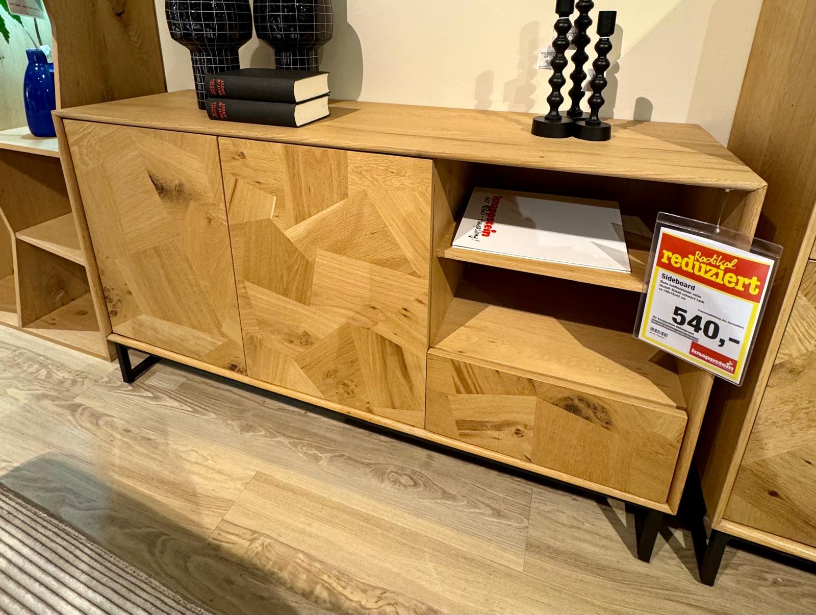 Roomio  Sideboard No. 2002 Eiche Echtholzfurnier ca. 140x78x42 cm