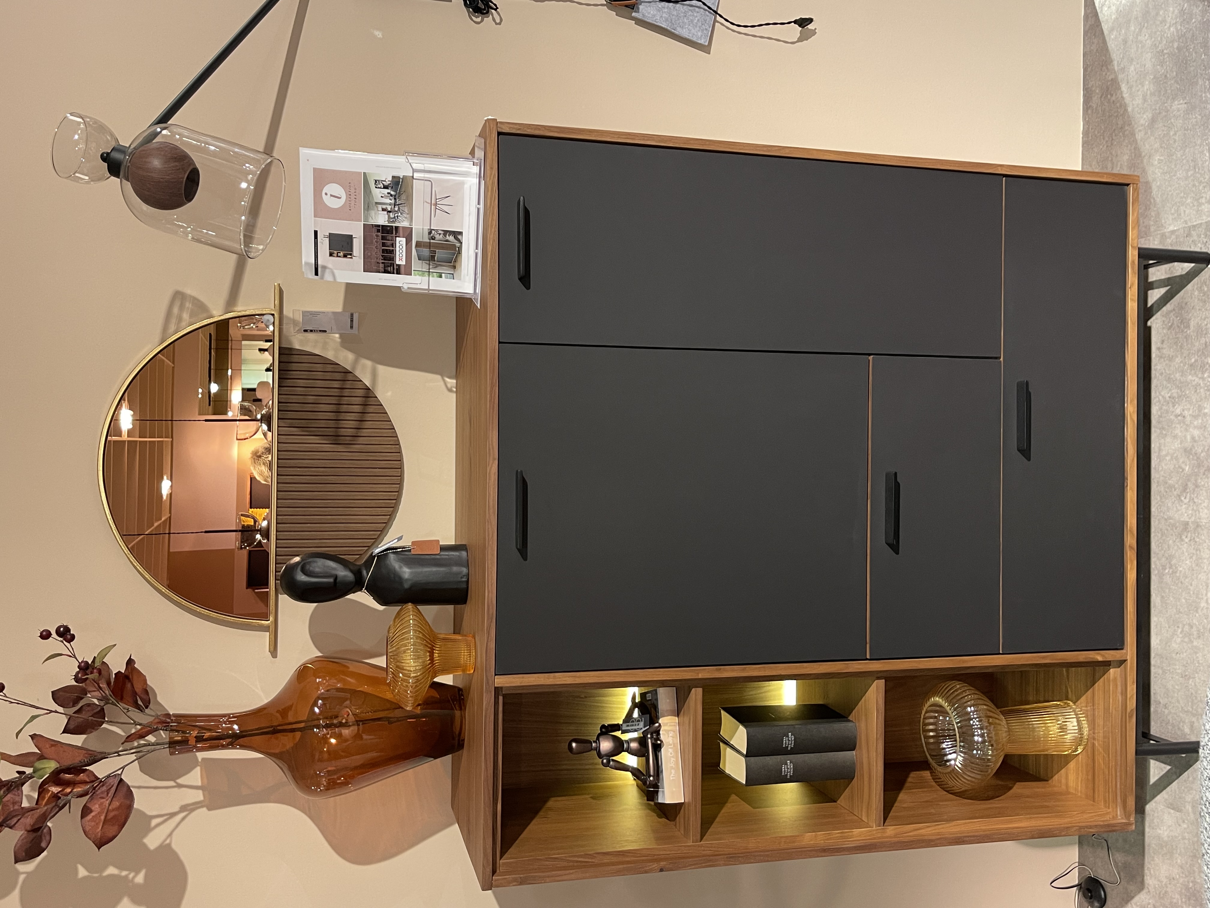 Highboard Torano Tramwood Walnuss ca. 145x125x42 cm