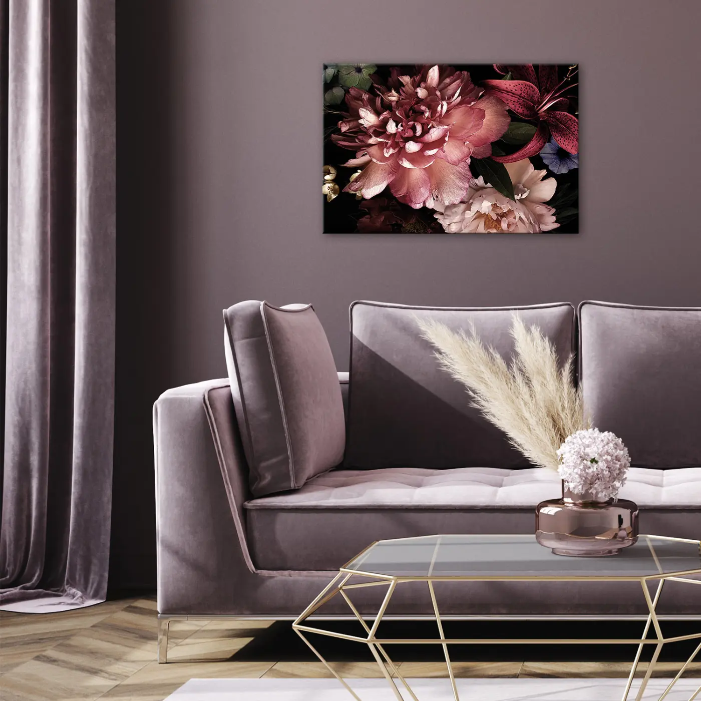 ars graphica Canvas-Maxi - Canvas-Maxi: Dark Bouquet
