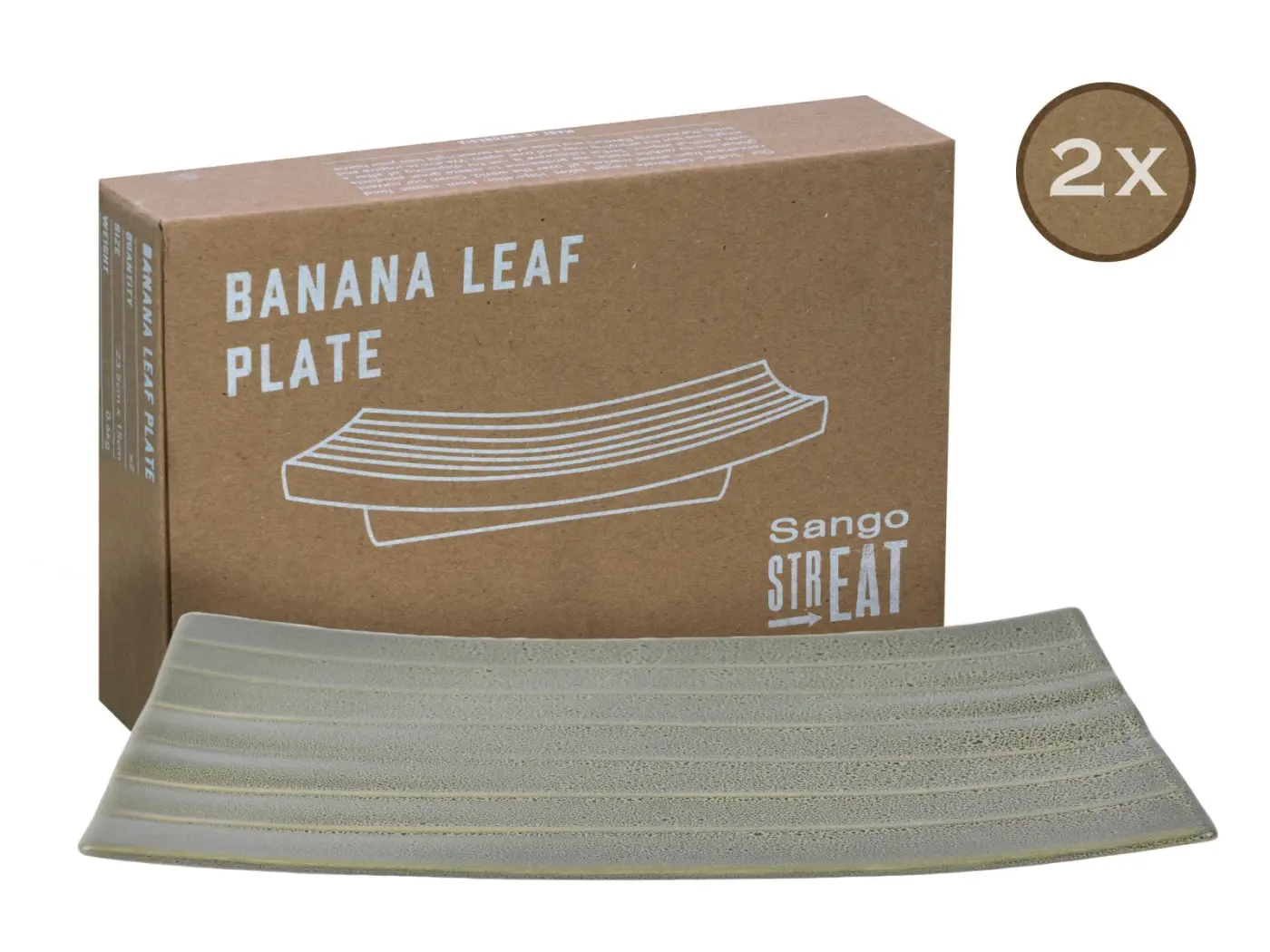 Creatable Streat Banana Leaf 24 x 15 cm Grün