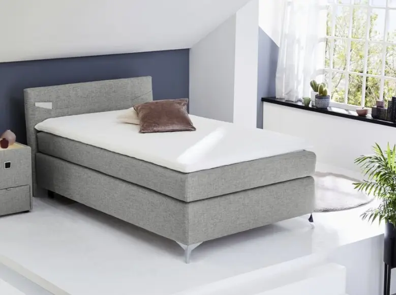 Jockenhöfer Boxspringbett Nora Grau ca. 120x200 cm