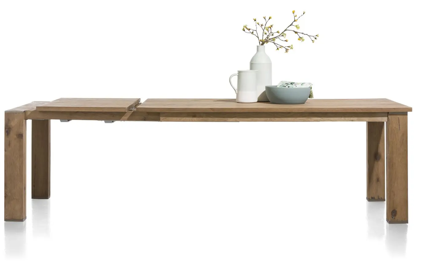 Habufa Ausziehtisch Canova 39598RWB, Eiche Railway braun furniert, ca.100x180(-240)x77 cm