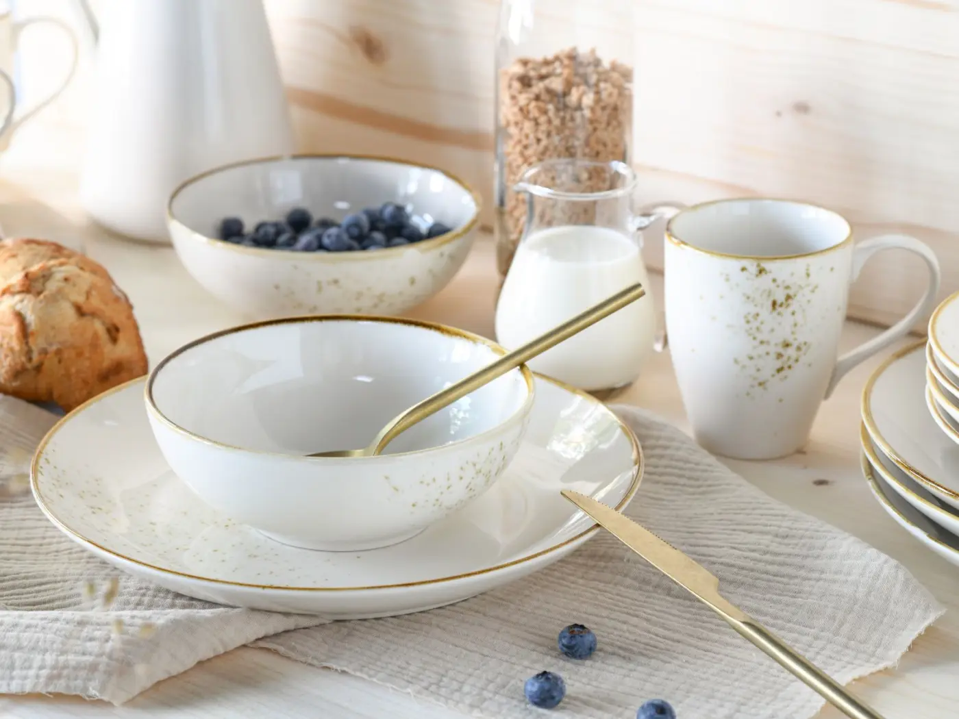 Creatable Kombiservice Nature Collection 16-tlg. Creme 