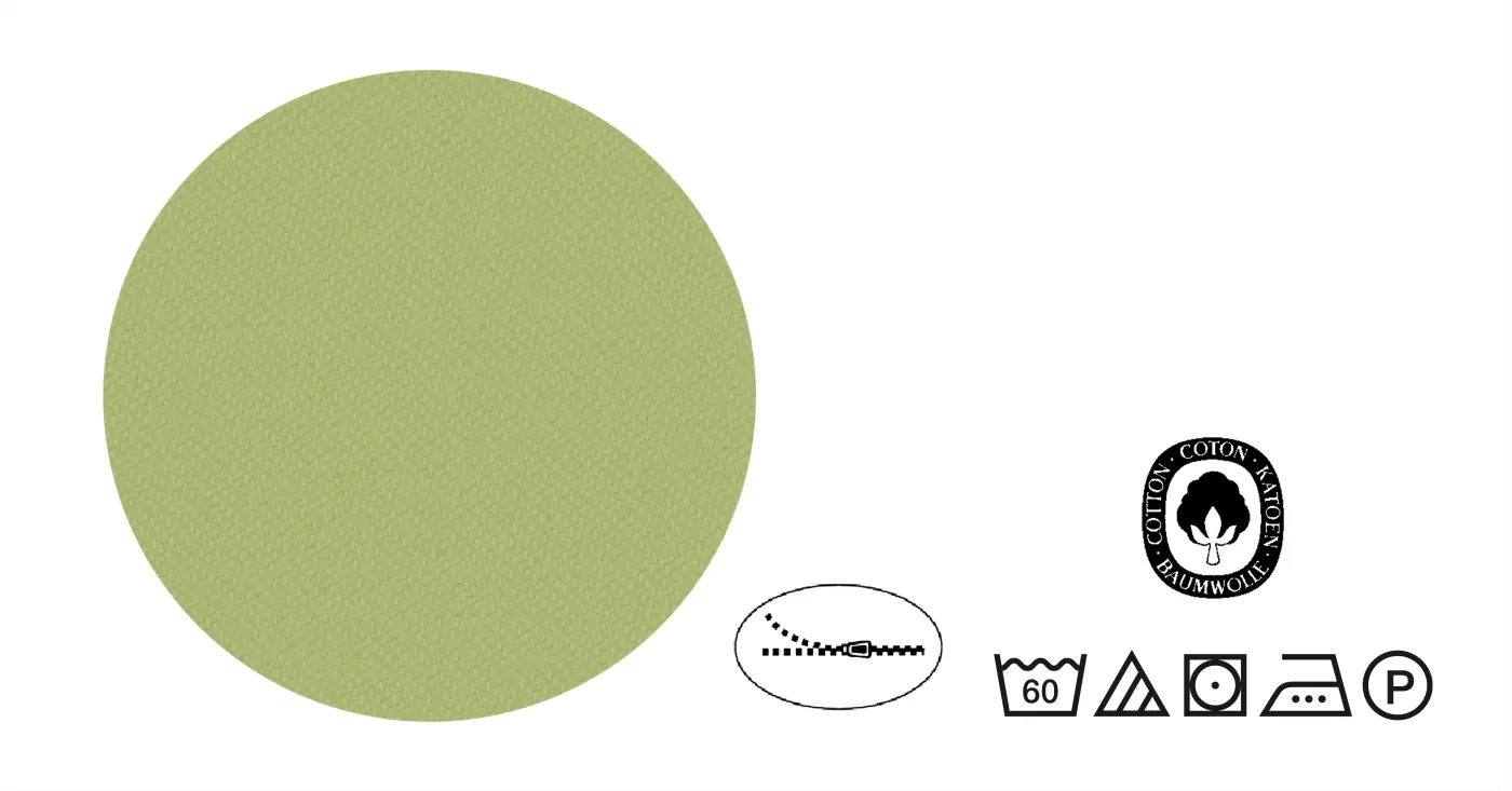 biberna Mako-Satin Bettwäsche pistaziengrün 1x 135x200 cm + 1x 80x80 cm