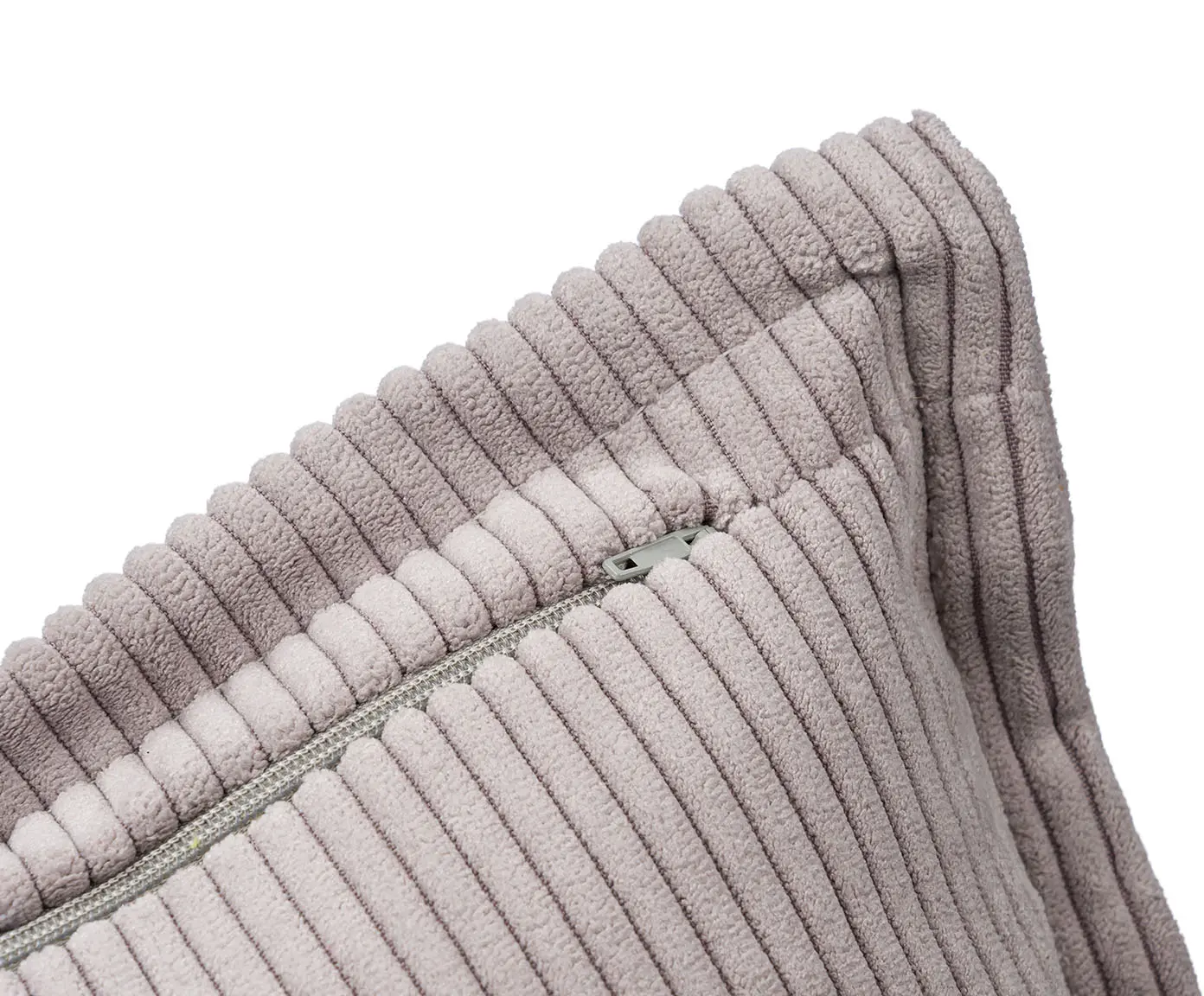 Gözze Capri Kissen Feincord-Optik Silber 50x50 cm