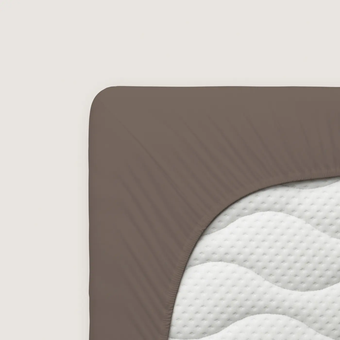 Schlafgut Spannbetttuch Pure 140x200-160x220 cm Sand Deep