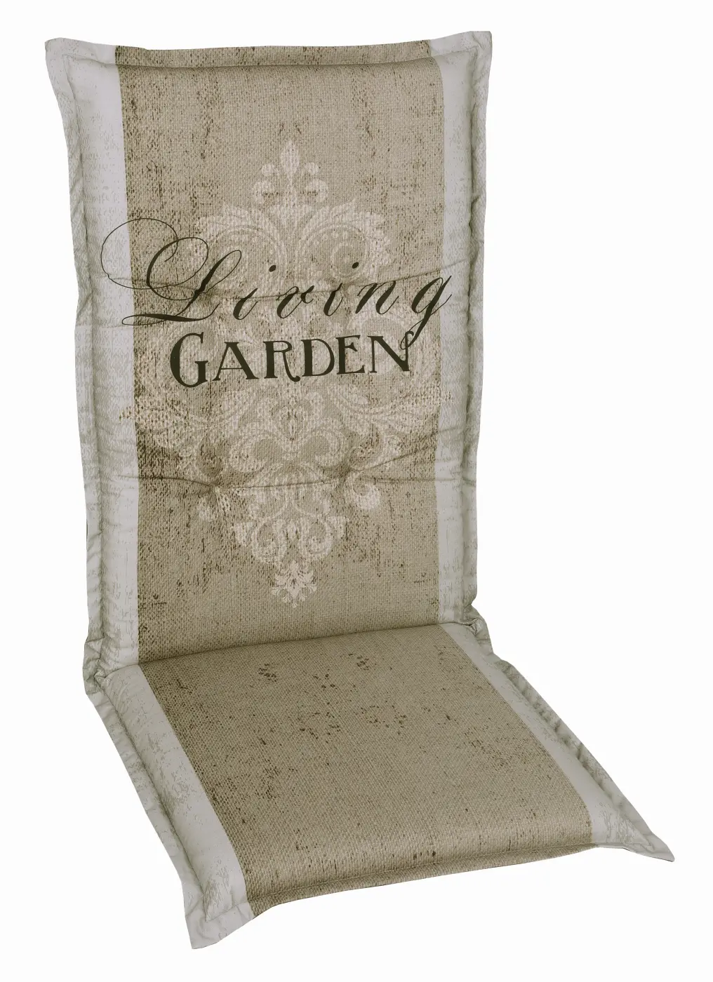 Garten-Sesselauflage hoch 2975-01 beige 50x7x120cm