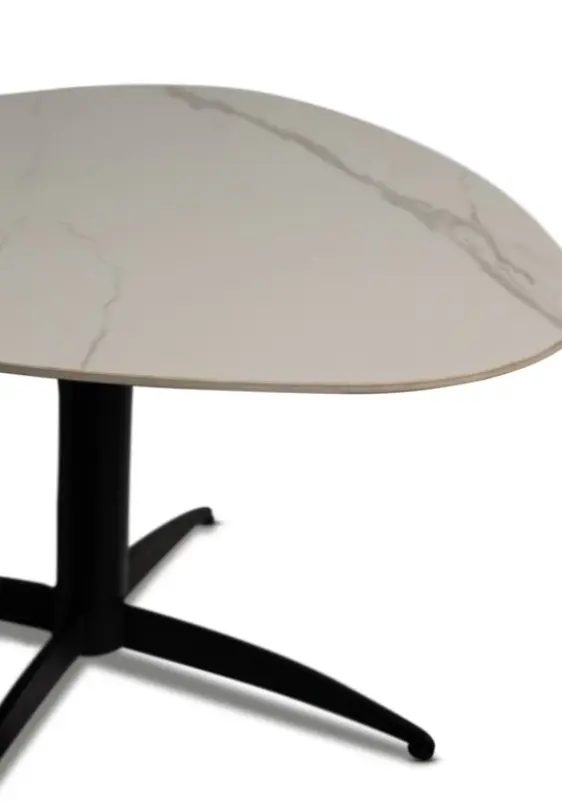 M2 Couchtisch Tokio 2 Steinoptik mattweiß ca. 75x40x75 cm