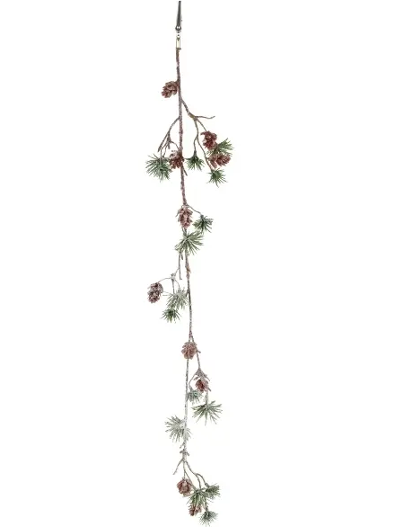 Gasper Zederngirlande mit Clip geeist 58 cm
