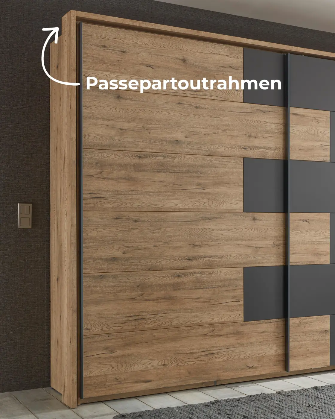 Pol Power Passepartout-Rahmen LINEA Dekorfolie Bartex Eiche