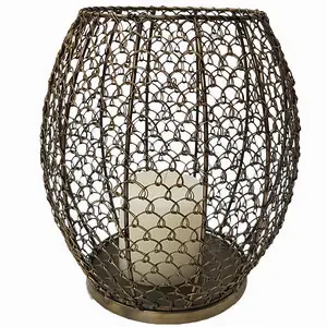 Hogewoning Lantern Somos Iron 25cm Antique Gold