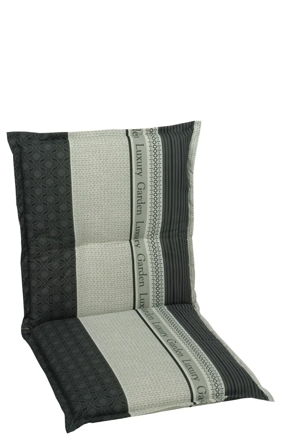 Go-De Seselauflage nieder Schwarz/Grün ca. 100x500x8 cm