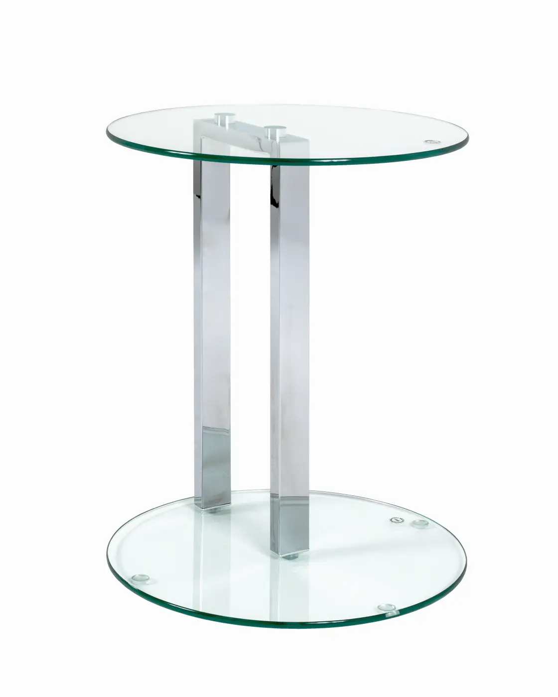 HAKU Beistelltisch Artur Glas/Chrom