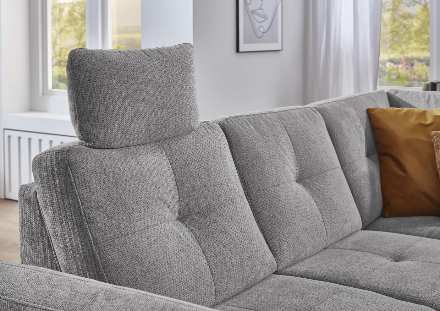 Steinpol Garnitur Varese grau ca. 230x170 cm -ohne Funktionen-