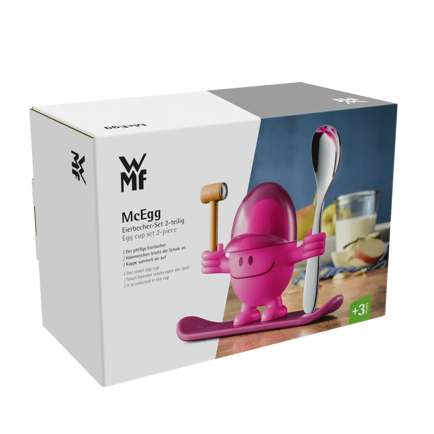 WMF Eierbecher McEgg mit Löffel, Pink WMF Eierbecher McEgg mit Löffel, Pink