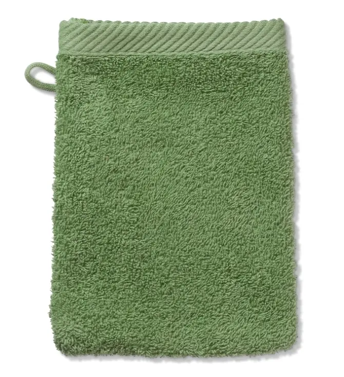 Kela Waschhandschuh Ladessa 15x21 cm Moosgrün