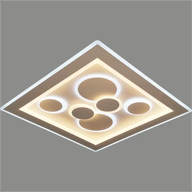 F&H Deckenleuchte, 1-flg., 50,1 x 50,1 cm Weiß Matt