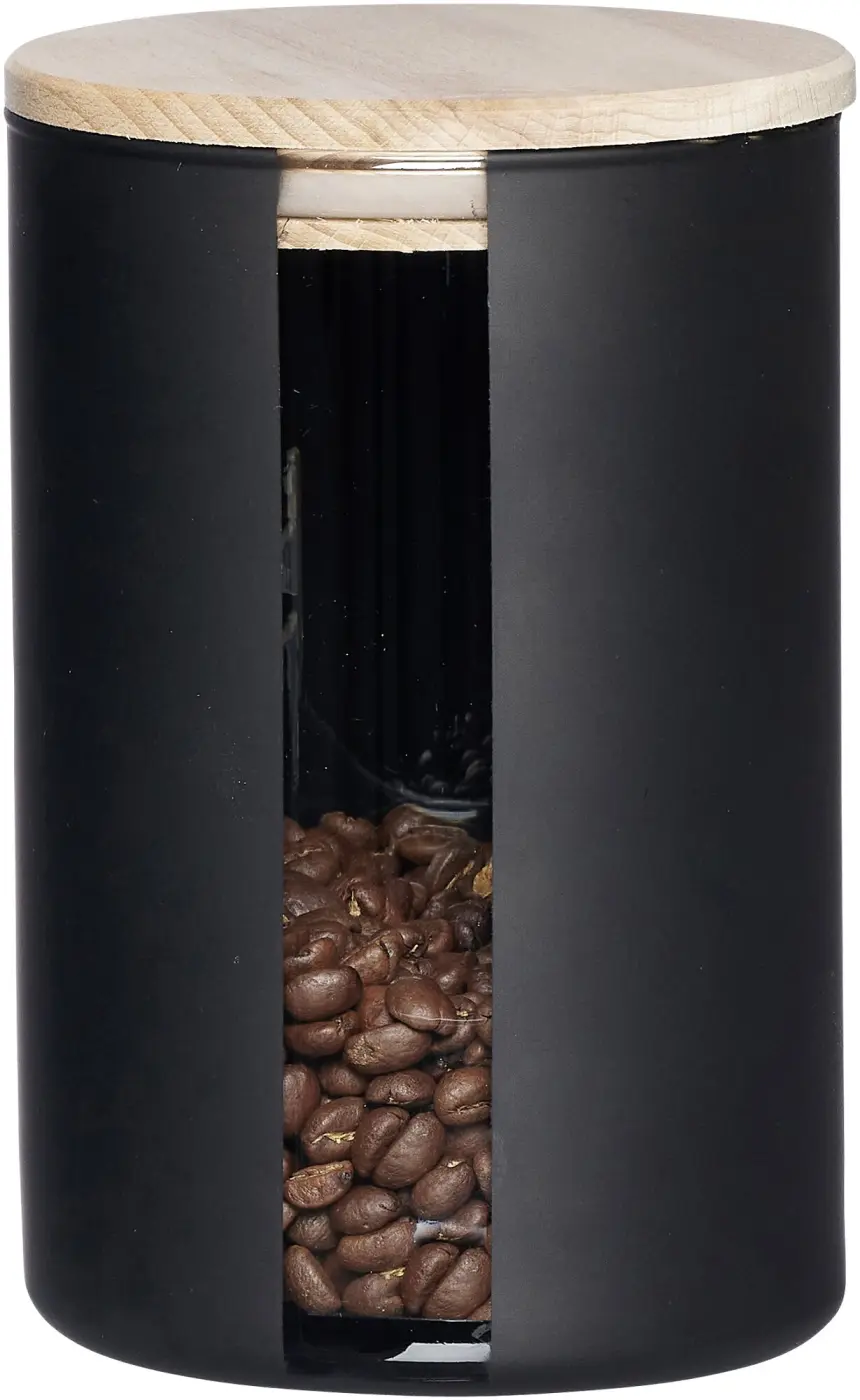 Ritzenhoff Vorratsdose Jytte 1 l Schwarz/Klar/Braun