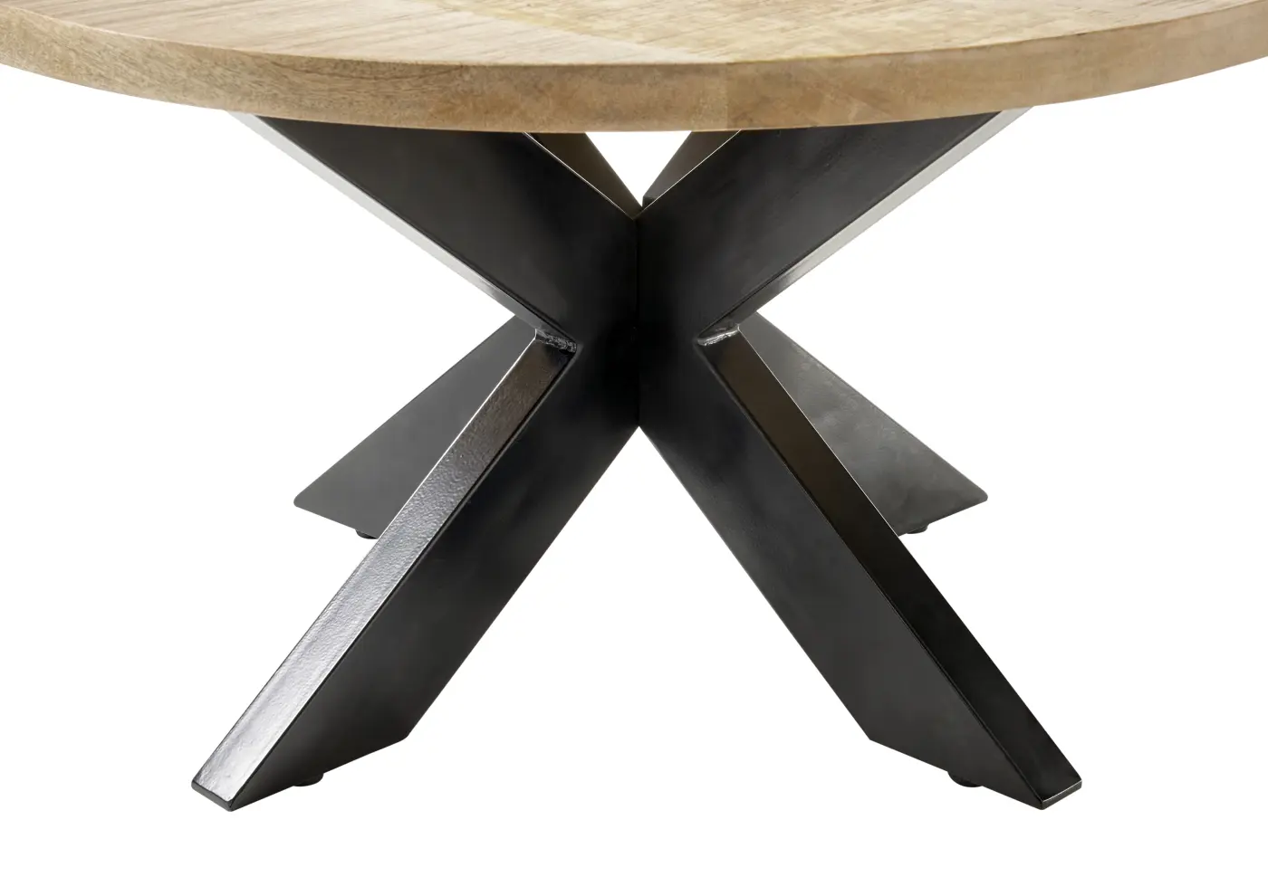 Couchtisch Mango Wood Metall schwarz lackiert BHT ca.  80x 47x80 cm