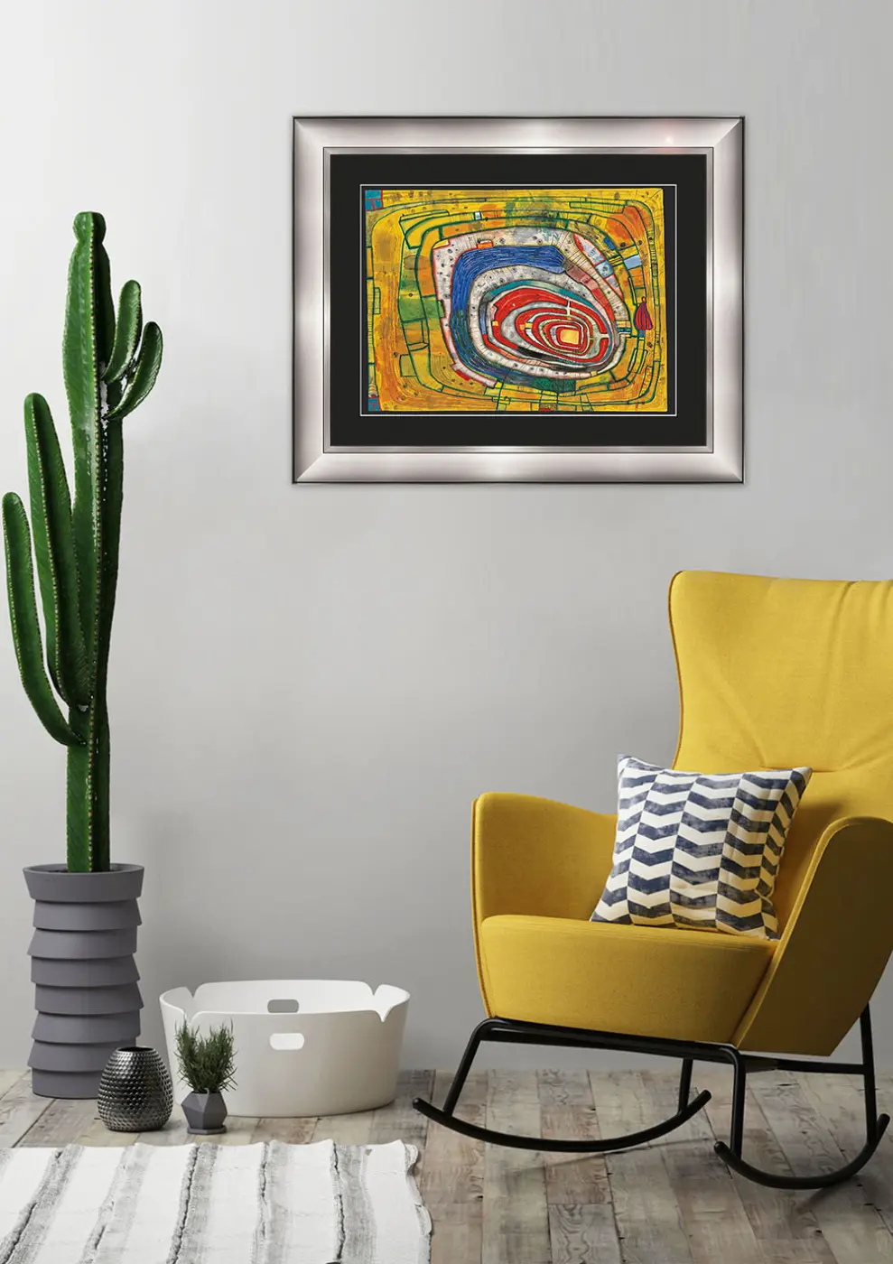 ars graphica Individual Art - Hundertwasser: Insel im gelben Meer
