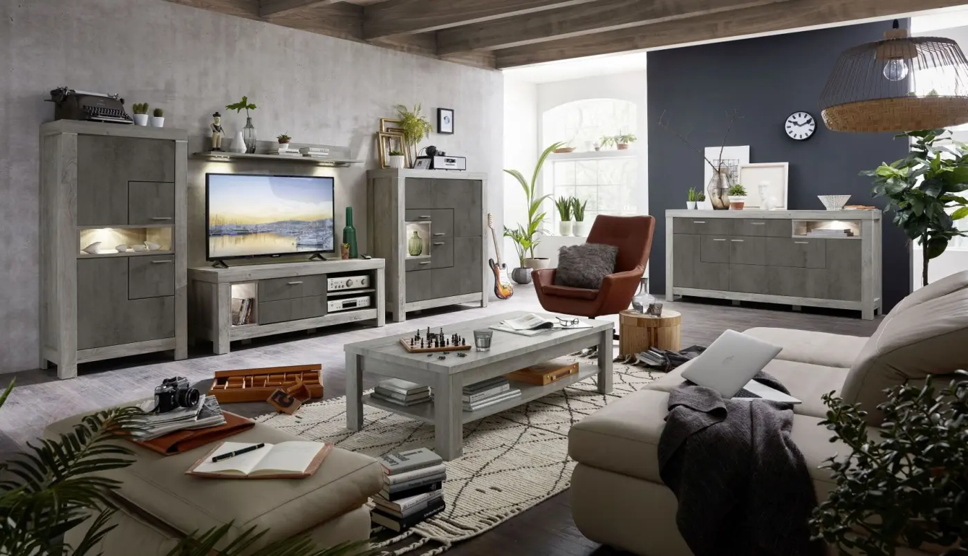 Wohn-Concept TV-Unterregal Granada ca.150x59x48 cm Wohn-Concept TV-Unterregal Granada ca.150x59x48 cm