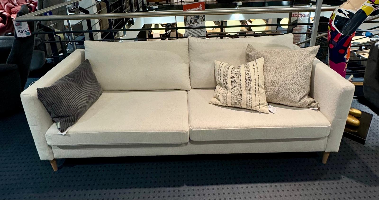 Sun Garden Sofa Gera Beige ca. 220x85x82 cm inkl. Kissen
