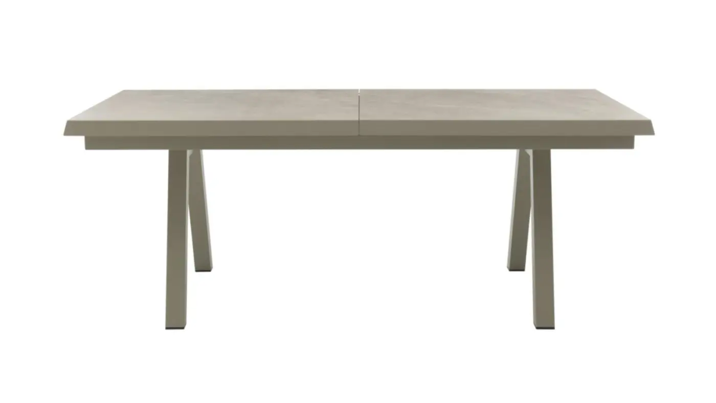 Interliving Garten Esstisch IL 7014 Alu Taupe Beton