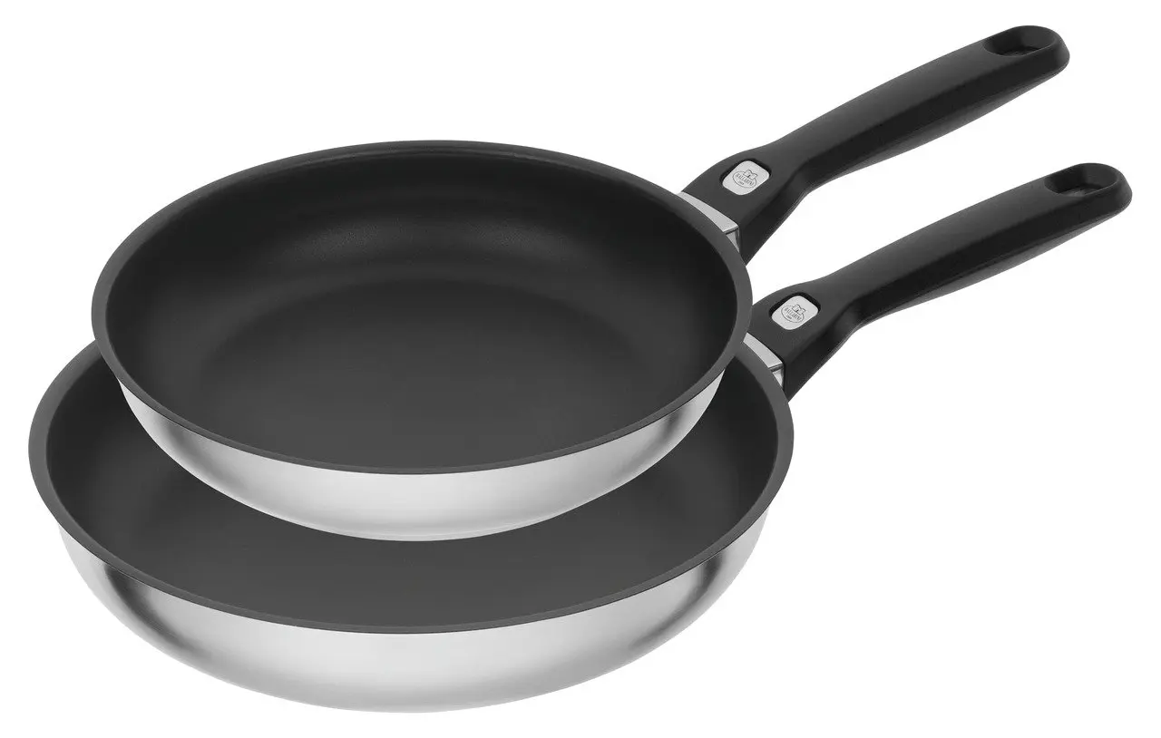 Zwilling BALLARINI, Bratpfannenset, 2-tlg ö rund ö 18/10 Edelstahl, Pesaro