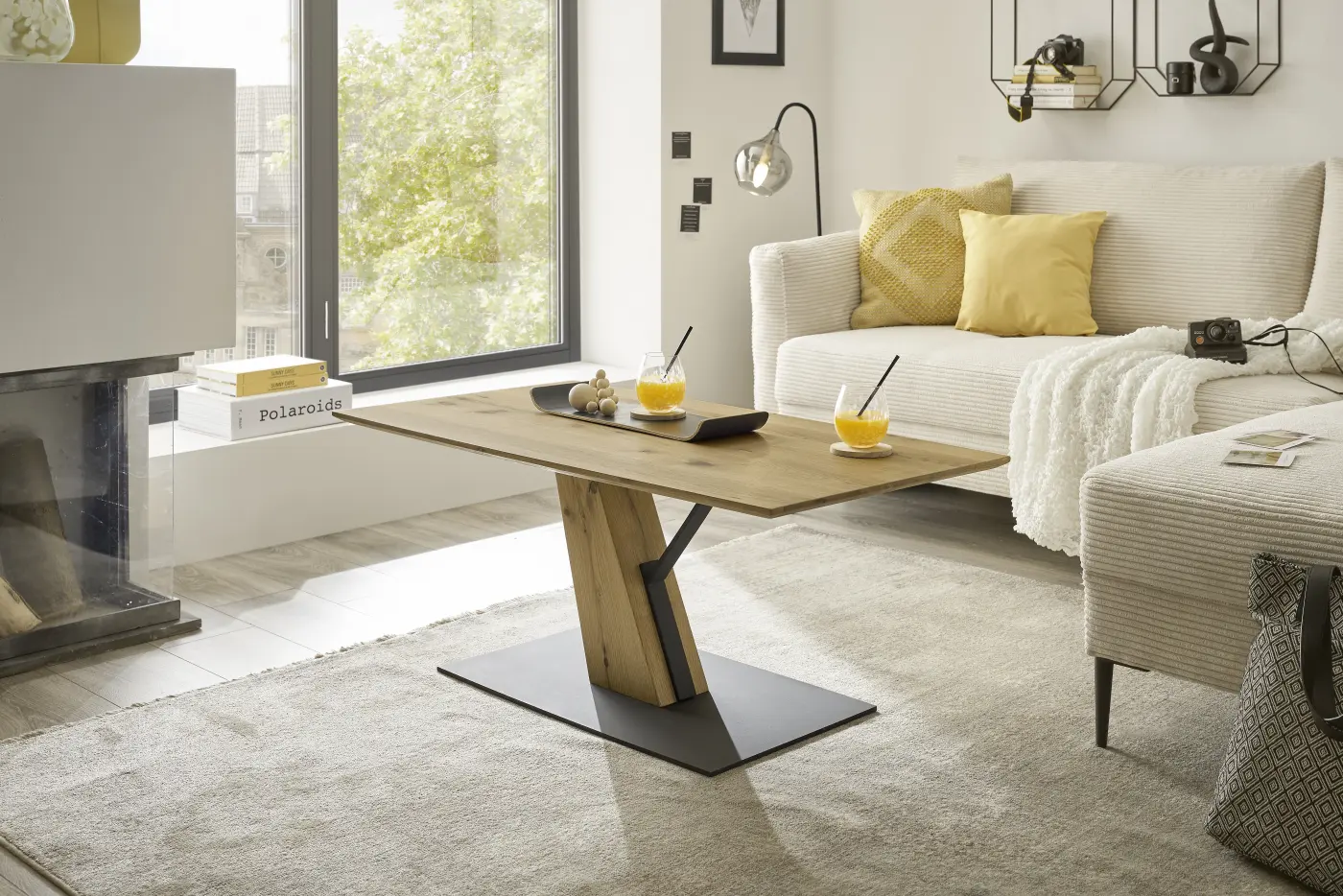 ABP Couchtisch Brescia Eiche furniert ca. 110x45x60 cm