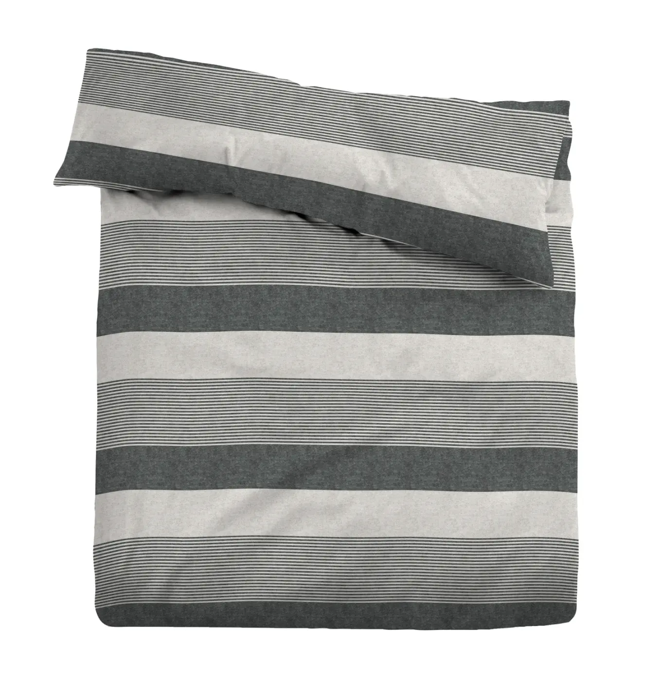 Tom Tailor Melange-Flanell Bettwäsche black 1x 155x200 cm + 1x 80x80 cm Tom Tailor Melange-Flanell Bettwäsche black 1x 155x200 cm + 1x 80x80 cm