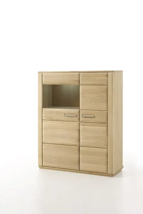 MCA Kombi-Highboard-R Eiche Bianco ca.107x131x38 cm