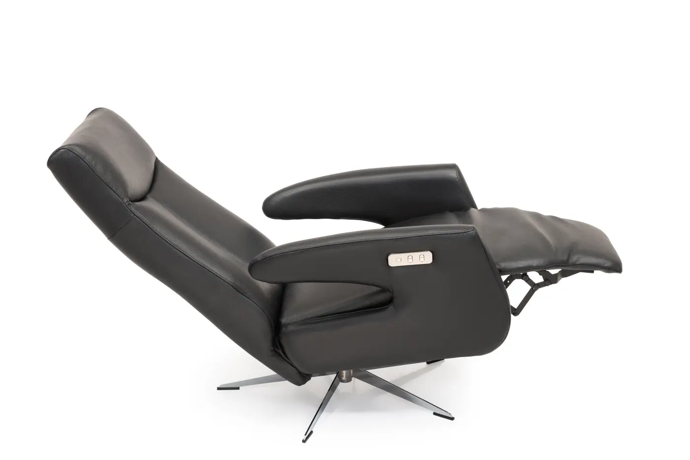 Hjort Knudsen Relaxsessel 8001 F3EL2 Superior, Leder schwarz, mit motorischer Verstellung