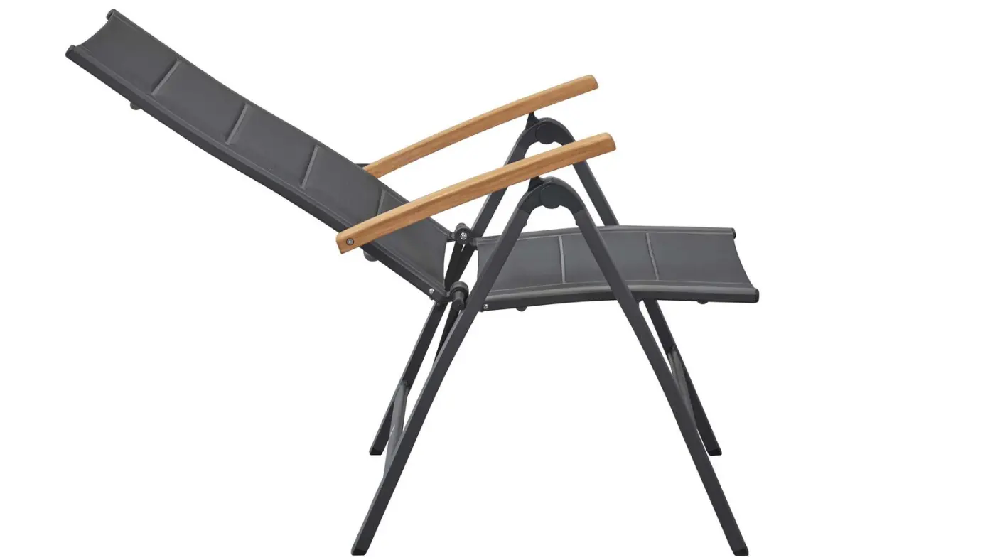 LC Garden Klappsessel Unicamo ca. 61x75x112 cm Anthrazit