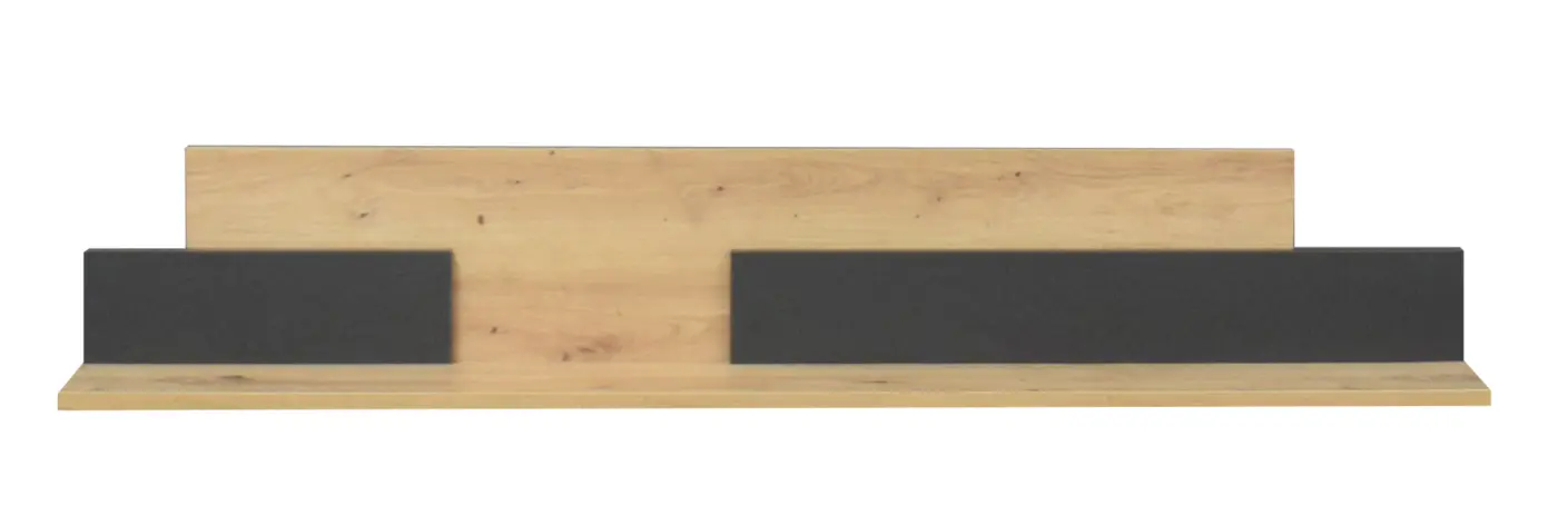 Mäusbacher Wandboard anthrazit matt lack / asteiche