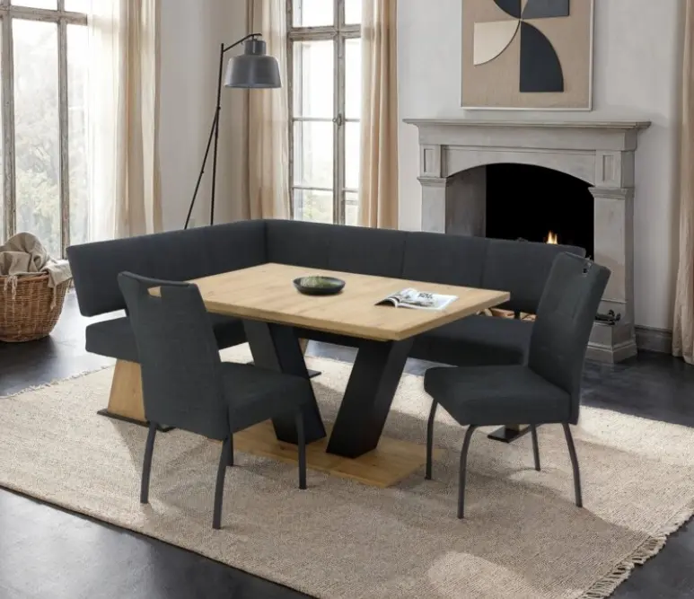 Hela Stuhl Linz S Anthrazit Metall schwarz ca. 48x97x65 cm