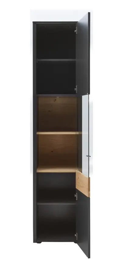 Venjakob Vitrine Game Lack Anthrazit ca. 47x208x43 cm