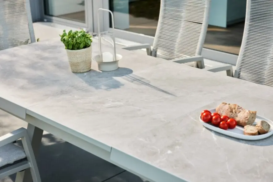Interliving Ausziehtisch IL 7011 Stone Beton ca. 200(260)x100x77 cm