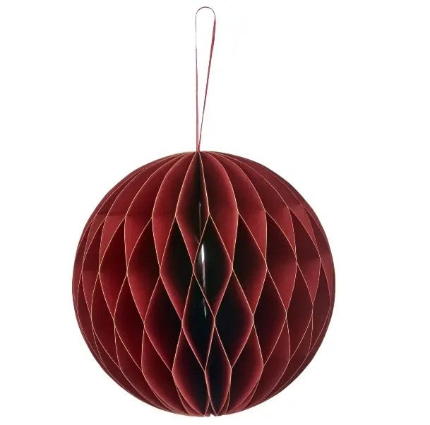 Gasper Papierhänger Kugel rot 20 cm 