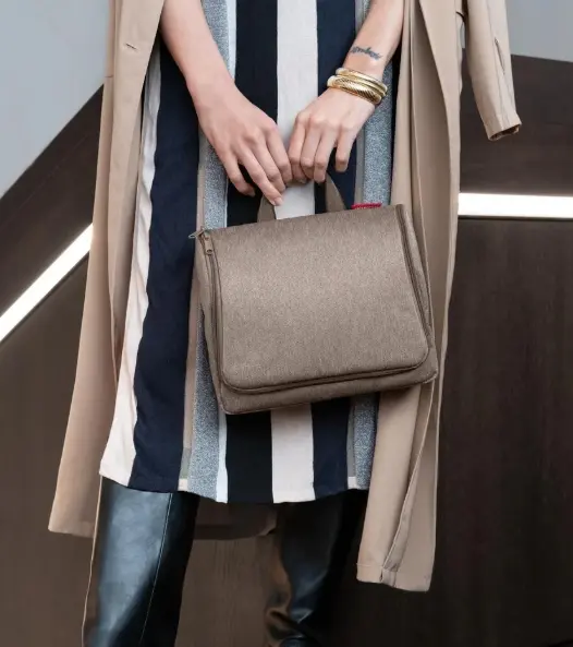 Reisenthel Toiletbag XL herringbone mokka  28x26x10 cm
