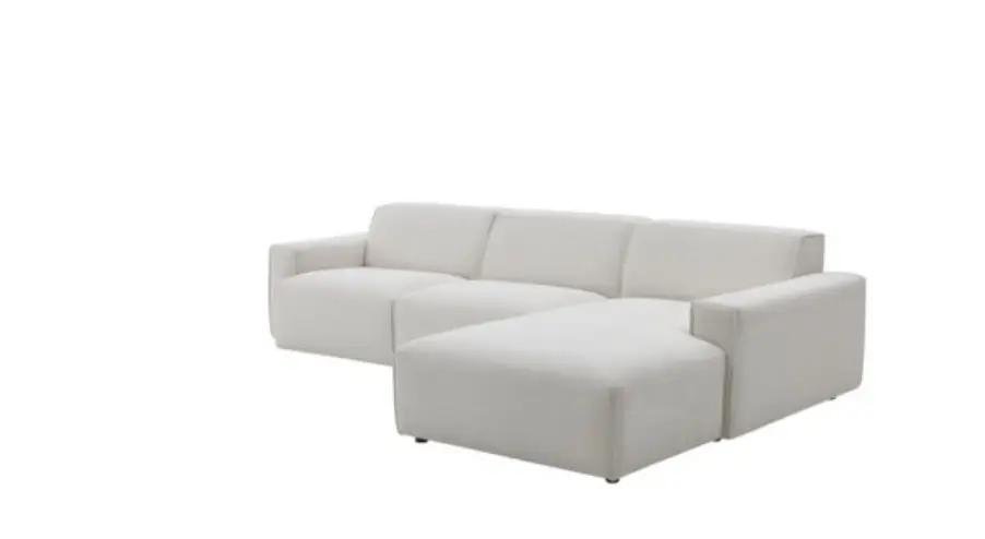 Roomio No. 4100 Polstergarnitur Feincord weiß, ca. 285x189 cm