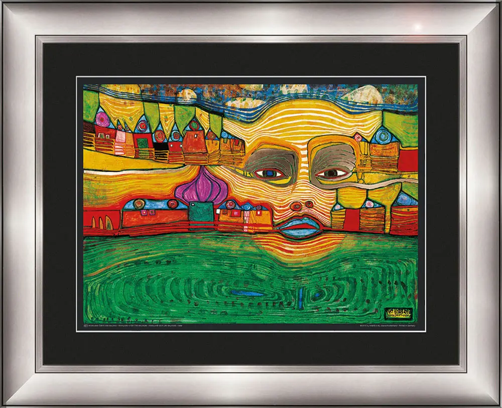 ars graphica Individual Art - Hundertwasser: Irinaland über dem Balkan