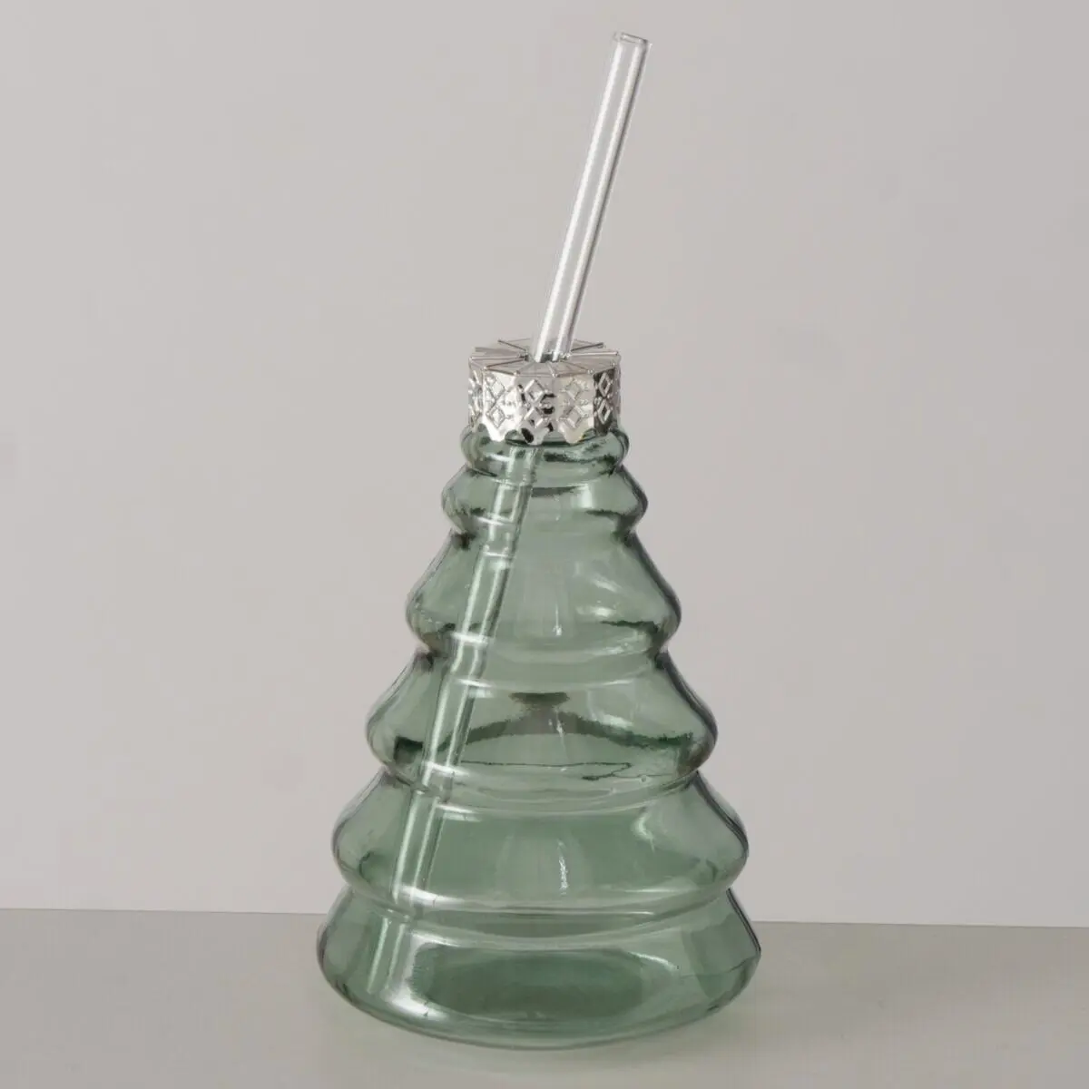 Boltze Partybecher Treano in Baumform 290 ml grün inkl. Strohhalm