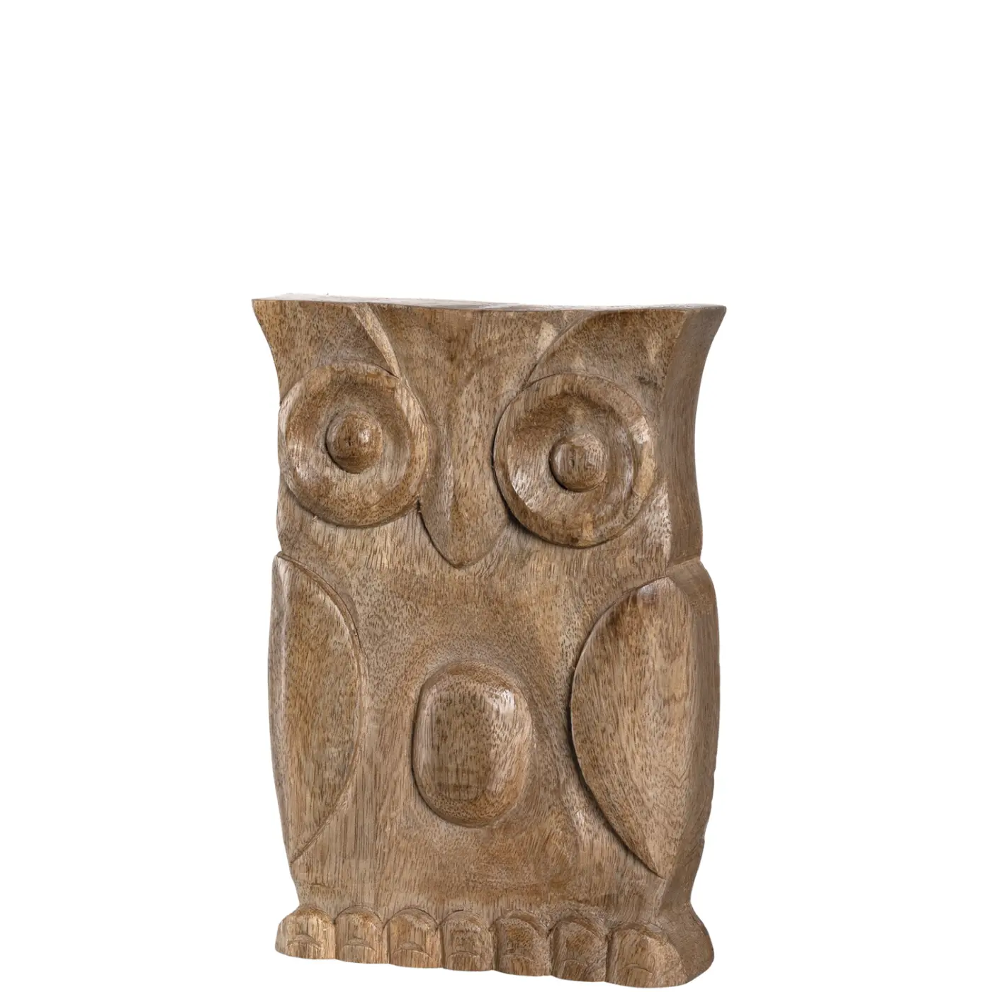 Leonardo Eule CALMO 20 cm braun Mangoholz