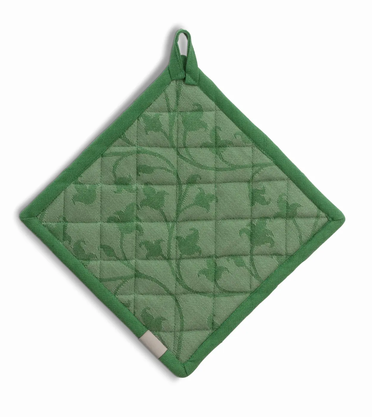 Kela Topflappen Cora Grün Muster 20x20 cm