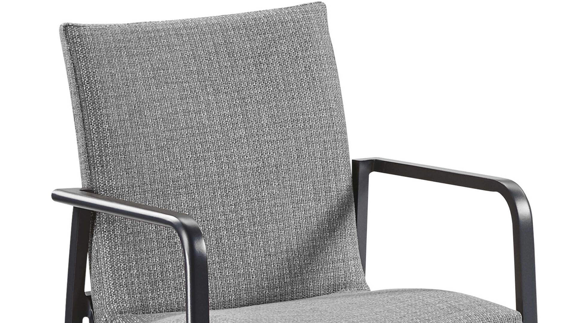 Best Dining-Sessel Positano Hellgrau/Anthrazit ca. 57x86x63 cm 