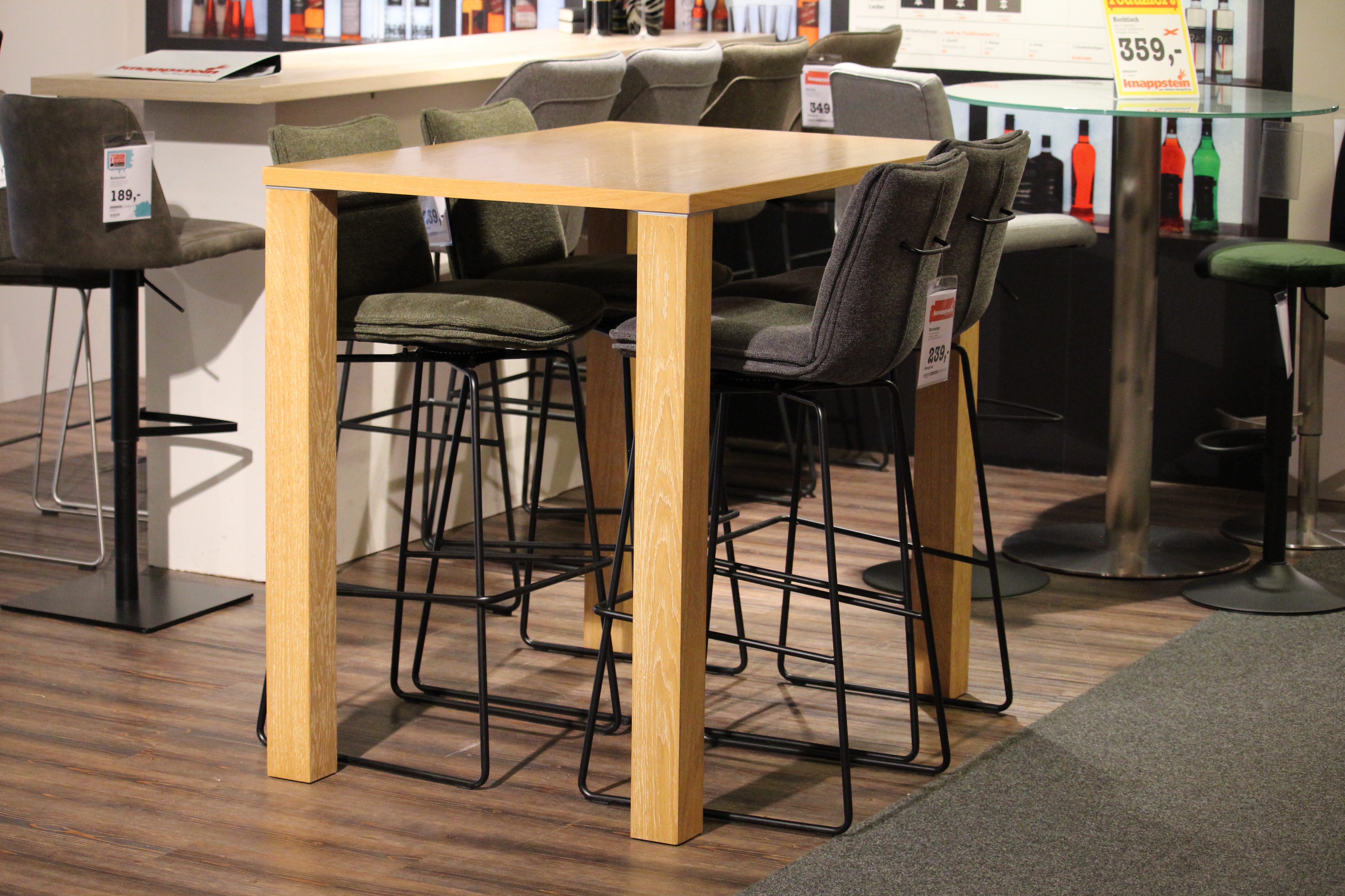 Bistrotisch Eiche furniert ca. 120x80 cm 