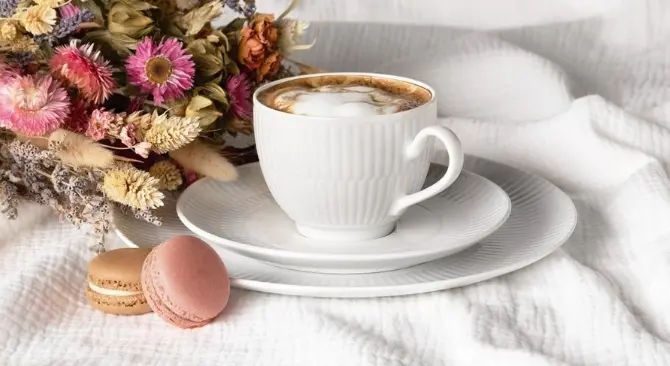 Seltmann Kaffeeservice 18-tlg. Amina Weiß