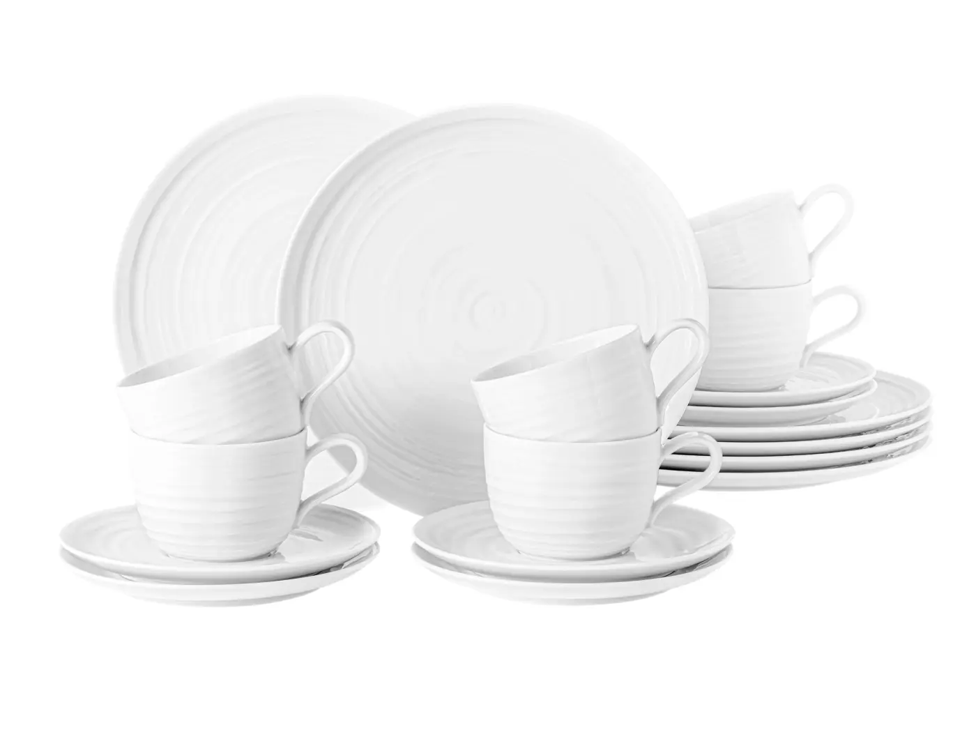 Seltmann Kaffeeservice 18-teilig Terra weiß uni