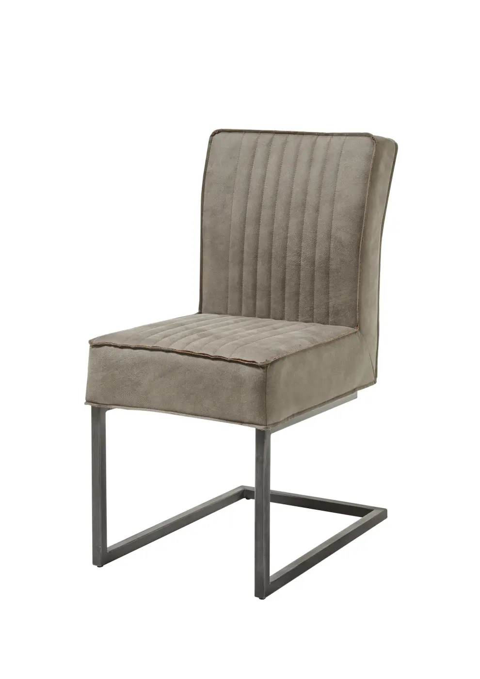 Stuhl taupe / Metall schwarz BHT ca.  47x 92x70 cm